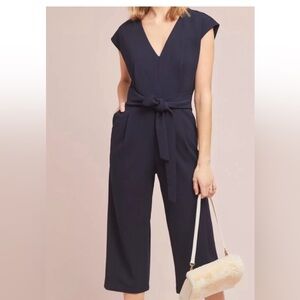 Anthropologie ETT:TWA Sedona black size small cropped jumpsuit